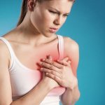 Pain under the left breastbone in women