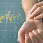 Fast heartbeat in a person