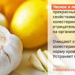 The effect of lemon and garlic on cholesterol