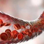 Movement of blood through vessels