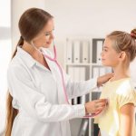 A cardiologist will listen to the child&#39;s heart