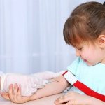 Why is the level of monocytes in the blood of a child elevated?