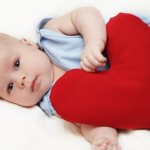 Heart defect in a child